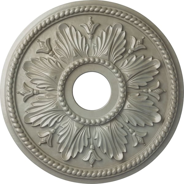 Ekena Millwork Edinburgh Ceiling Medallion (Fits Canopies up to 5 1/8"), 18 1/8"OD x 3 1/2"ID x 2 3/4"P, Flash Gold CM18ED1FLS - main
